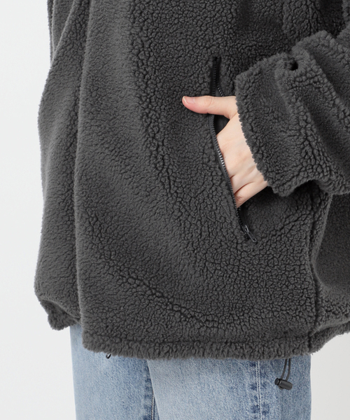 WEB限定カラー有り》リバーシブルボアブルゾン（ブルゾン）｜Spick