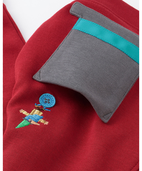 kladskap（クレードスコープ）の「【コロボックル】長袖カーディガン（カーディガン/ボレロ・キッズ・ネイビー/レッド・110cm/100cm/90cm/120cm）」の7枚目の写真