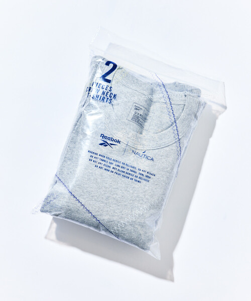 NAUTICA（ノーティカ）の「Reebok×NAUTICA/リーボック×ノーティカ 【Exclusive】2Pack クルーネック ショートスリーブTシャツ（Tシャツ/カットソー・メンズ・ホワイト/グレー/ブラック・SMALL/X-LARGE/LARGE/MEDIUM）」の19枚目の写真