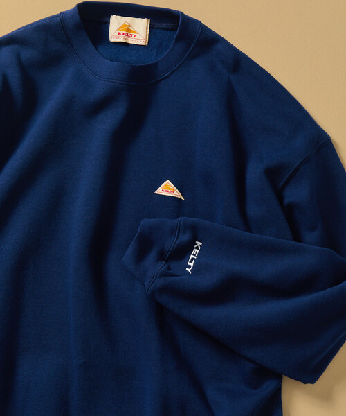 FREAK'S STORE（フリークスストア）の「限定展開 KELTY×FREAK'S STORE/ケルティ 別注 ワンポイント ヴィンテージロゴ クルーネックスウェット（スウェット・メンズ・オフホワイト/チャコールグレー/アッシュグレー/ブラック/グリーン/ネイビー/グレイッシュベージュ・LARGE/MEDIUM/X-LARGE/SMALL）」の7枚目の写真