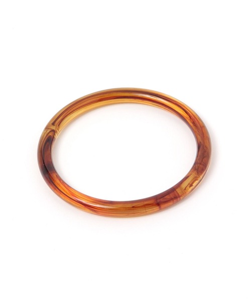 studio CLIP（スタディオクリップ）の「アクリル輪っかバングル（バングル/リストバンド・レディース・ブラウン/ベージュ・FREE）」の2枚目の写真