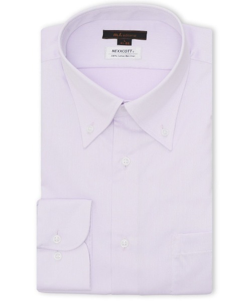 m.f.editorial(エムエフエディトリアル)の「【綿100% ノンアイロン】m.f.エディトリアル メンズ ボタンダウン ビジネスドレス長袖シャツ(シャツ/ブラウス・メンズ・ピンク系その他・首回り37cm-裄丈80cm/首回り39cm-裄丈80cm/首回り39cm-裄丈84cm/首回り41cm-裄丈82cm/首回り41cm-裄丈86cm/首回り43cm-裄丈82cm/首回り43cm-裄丈86cm)」の1枚目の写真