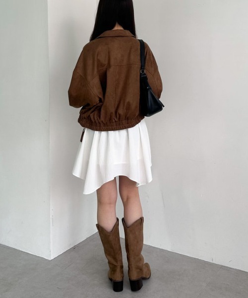 archives（アルシーヴ）の「【ＳＥＴＵＰ対応】スウェードブルゾン（ブルゾン・レディース・キャメル/ブラウン・MEDIUM）」の11枚目の写真