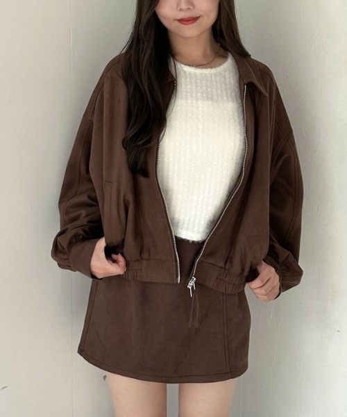 archives（アルシーヴ）の「【ＳＥＴＵＰ対応】スウェードブルゾン（ブルゾン・レディース・キャメル/ブラウン・MEDIUM）」の10枚目の写真