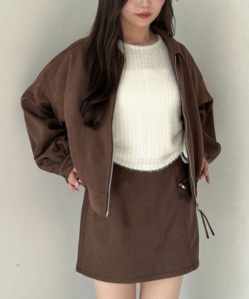 archives（アルシーヴ）の「【ＳＥＴＵＰ対応】スウェードブルゾン（ブルゾン・レディース・キャメル/ブラウン・MEDIUM）」の8枚目の写真
