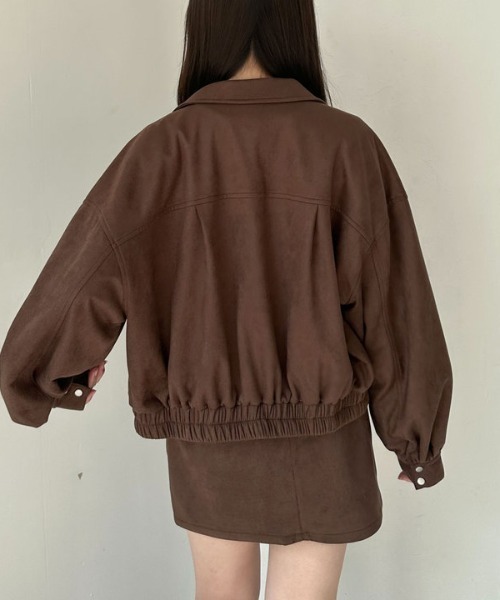 archives（アルシーヴ）の「【ＳＥＴＵＰ対応】スウェードブルゾン（ブルゾン・レディース・キャメル/ブラウン・MEDIUM）」の7枚目の写真