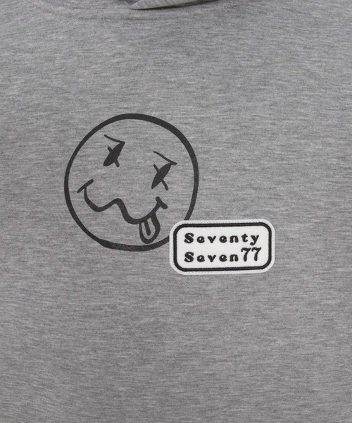 seventy seven(セブンティセブン)の「mpa3947-cardboard P-O hoodie(smile&arrow) プルオーバーパーカー(7725W060)(パーカー・メンズ・トップグレー/ブラック・XL/L/M/S)」の19枚目の写真