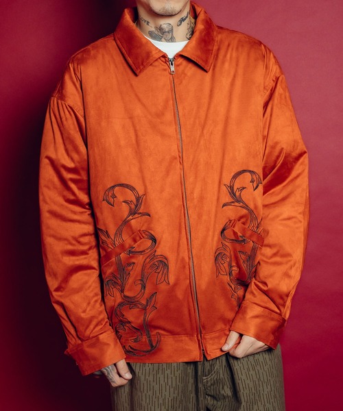 Subciety(サブサエティ)の「Padded suede swing top(ブルゾン・メンズ・ブラウン/オレンジ/ブラック・LARGE/X-LARGE/MEDIUM/SMALL)」の3枚目の写真