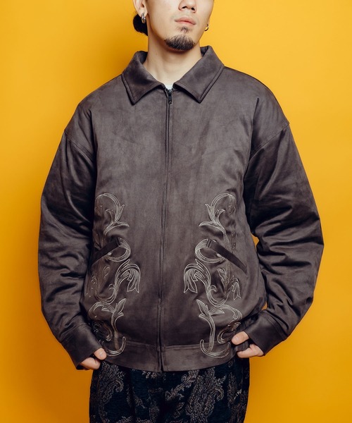 Subciety(サブサエティ)の「Padded suede swing top(ブルゾン・メンズ・ブラウン/オレンジ/ブラック・LARGE/X-LARGE/MEDIUM/SMALL)」の11枚目の写真