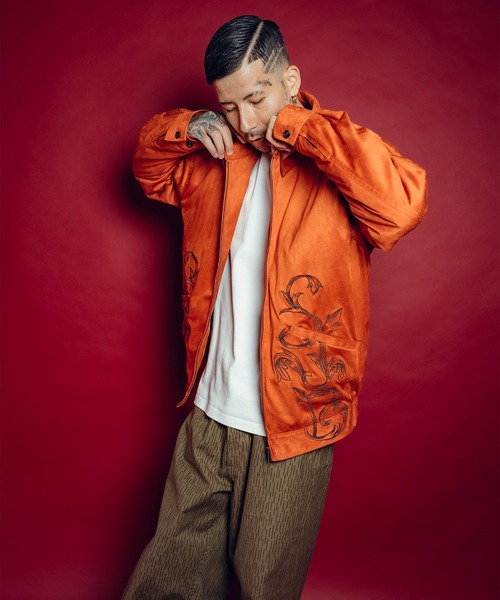 Subciety(サブサエティ)の「Padded suede swing top(ブルゾン・メンズ・ブラウン/オレンジ/ブラック・LARGE/X-LARGE/MEDIUM/SMALL)」の12枚目の写真