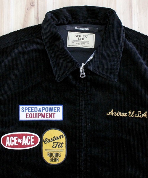 AVIREX（アヴィレックス）の「A.A.R.C. CORDUROY SWING TOP（ミリタリージャケット・メンズ・ブラウン/ブラック・XL/XXL/M/L）」の7枚目の写真