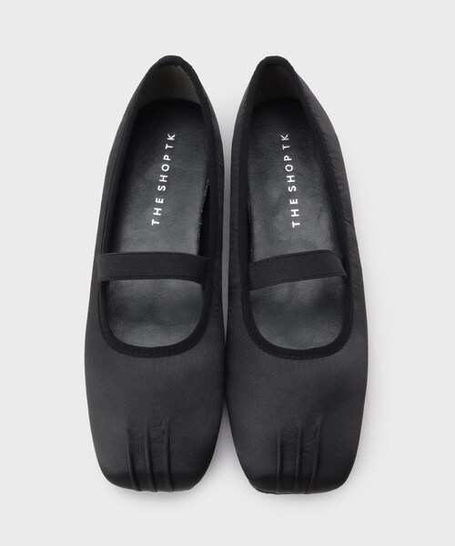 THE SHOP TK （ザ ショップ ティーケー ）の「サテンスクエアバレエシューズ（その他シューズ・レディース・ブラック/キャメル・35/45）」の7枚目の写真