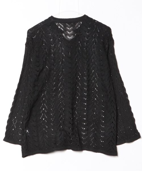 gossip!ロサンゼルス(ゴシップロサンゼルス)の「かぎ編み風 ベルスリーブプルオーバー(ニット/セーター・レディース・オフホワイト/ブラック・M)」の15枚目の写真