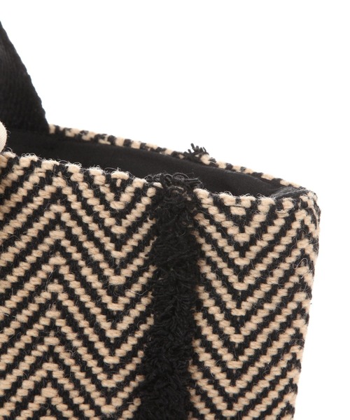 beej（ビージ）の「【beej（ビージ）】WOOL TOTE BAG（トートバッグ・レディース・ブラック/ベージュ/ダークブラウン・FREE）」の8枚目の写真