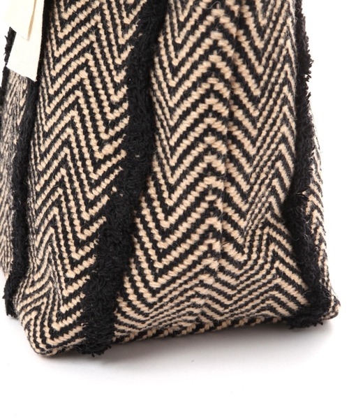 beej（ビージ）の「【beej（ビージ）】WOOL TOTE BAG（トートバッグ・レディース・ブラック/ベージュ/ダークブラウン・FREE）」の9枚目の写真