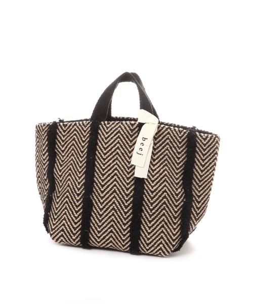 beej（ビージ）の「【beej（ビージ）】WOOL TOTE BAG（トートバッグ・レディース・ブラック/ベージュ/ダークブラウン・FREE）」の16枚目の写真