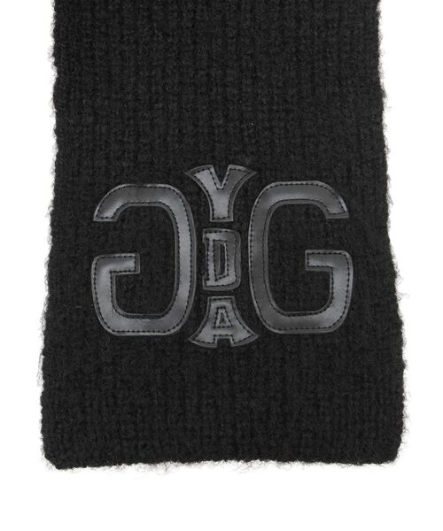 GYDA（ジェイダ）の「Symmetry GYDAフードニットマフラー（マフラー・レディース・ブラック・FREE）」の9枚目の写真