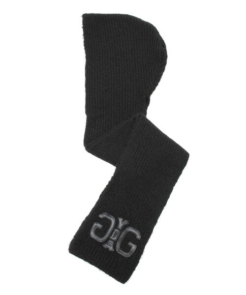 GYDA（ジェイダ）の「Symmetry GYDAフードニットマフラー（マフラー・レディース・ブラック・FREE）」の10枚目の写真