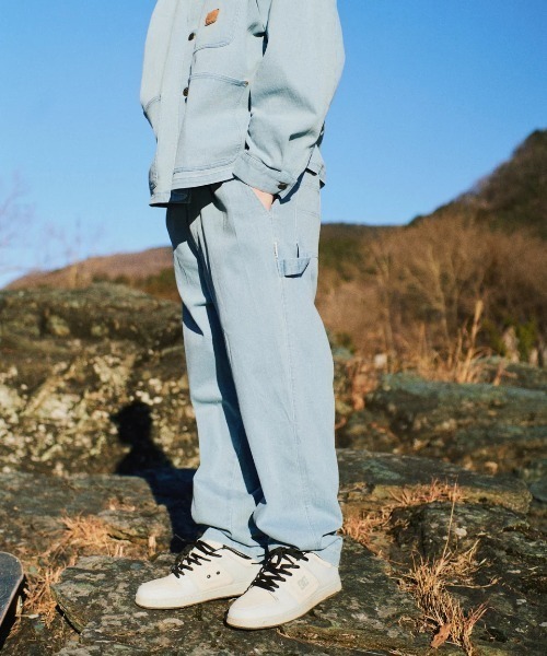 ELEMENT(エレメント)の「ELEMENT メンズ SHOD PANTS PAINT デニムパンツ 【2025年秋冬モデル】/エレメントウエストゴムテーパードペインターデニムパンツ(デニムパンツ・メンズ・ブラック系その他/ブルー系その他/インディゴブルー・MEDIUM/LARGE/X-LARGE)」の3枚目の写真