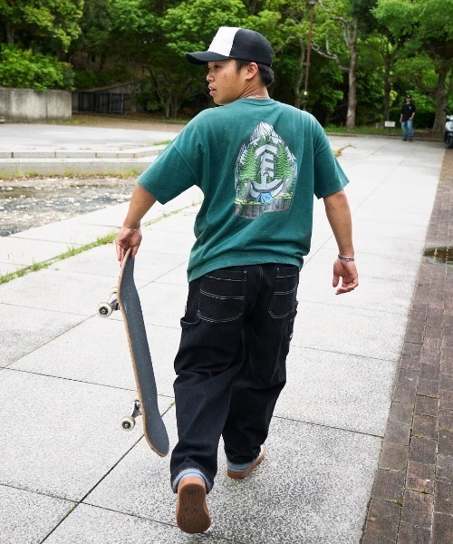 ELEMENT(エレメント)の「ELEMENT メンズ SHOD PANTS PAINT デニムパンツ 【2025年秋冬モデル】/エレメントウエストゴムテーパードペインターデニムパンツ(デニムパンツ・メンズ・ブラック系その他/ブルー系その他/インディゴブルー・MEDIUM/LARGE/X-LARGE)」の7枚目の写真