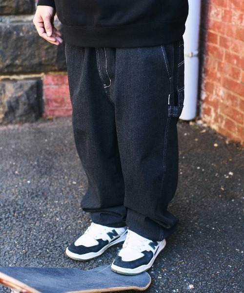 ELEMENT(エレメント)の「ELEMENT メンズ SHOD PANTS PAINT デニムパンツ 【2025年秋冬モデル】/エレメントウエストゴムテーパードペインターデニムパンツ(デニムパンツ・メンズ・ブラック系その他/ブルー系その他/インディゴブルー・MEDIUM/LARGE/X-LARGE)」の15枚目の写真