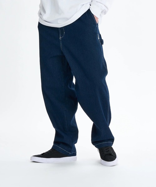 ELEMENT(エレメント)の「ELEMENT メンズ SHOD PANTS PAINT デニムパンツ 【2025年秋冬モデル】/エレメントウエストゴムテーパードペインターデニムパンツ(デニムパンツ・メンズ・ブラック系その他/ブルー系その他/インディゴブルー・MEDIUM/LARGE/X-LARGE)」の16枚目の写真