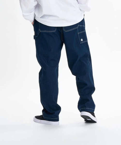 ELEMENT(エレメント)の「ELEMENT メンズ SHOD PANTS PAINT デニムパンツ 【2025年秋冬モデル】/エレメントウエストゴムテーパードペインターデニムパンツ(デニムパンツ・メンズ・ブラック系その他/ブルー系その他/インディゴブルー・MEDIUM/LARGE/X-LARGE)」の17枚目の写真