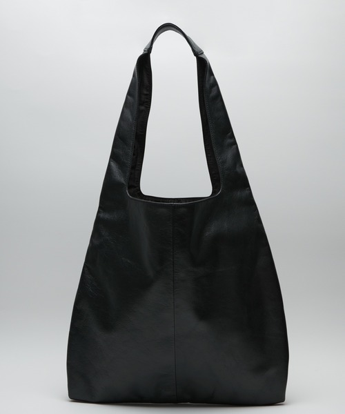 ONE.(ワンドット)の「【ONE./ワンドット】leather shoulder tote Bag / 撥水レザー(トートバッグ・メンズ・ブラック・FREE)」の3枚目の写真