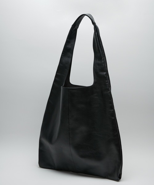 ONE.(ワンドット)の「【ONE./ワンドット】leather shoulder tote Bag / 撥水レザー(トートバッグ・メンズ・ブラック・FREE)」の2枚目の写真