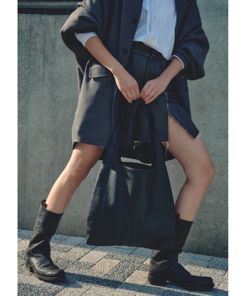 ONE.(ワンドット)の「【ONE./ワンドット】leather shoulder tote Bag / 撥水レザー(トートバッグ・メンズ・ブラック・FREE)」の20枚目の写真
