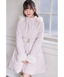 dazzlin♥完売希少PINKダウンコートラス1 レディースのダウンジャケット/コート（ピンク/桃色系