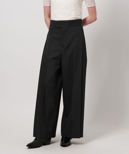 ASTRAET(アストラット)の「<ASTRAET>サイドタック バギーパンツ(その他パンツ・レディース・ブラック/ベージュ・0/1/2)」の1枚目の写真