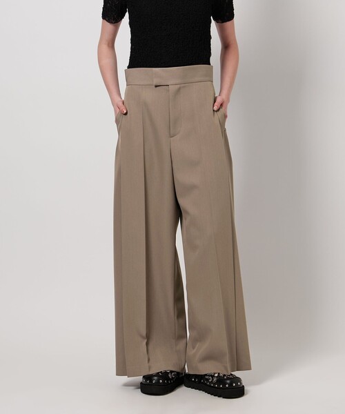 ASTRAET(アストラット)の「<ASTRAET>サイドタック バギーパンツ(その他パンツ・レディース・ブラック/ベージュ・0/1/2)」の3枚目の写真