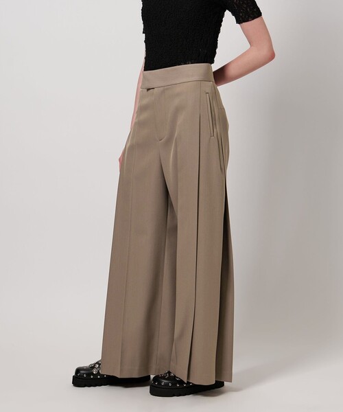 ASTRAET(アストラット)の「<ASTRAET>サイドタック バギーパンツ(その他パンツ・レディース・ブラック/ベージュ・0/1/2)」の4枚目の写真