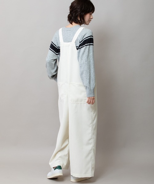 Munich（ミューニック）の「ナノコーデュロイサロペット（サロペット/オーバーオール・レディース・アイボリー/ブラック/グレイッシュベージュ・S/M）」の19枚目の写真