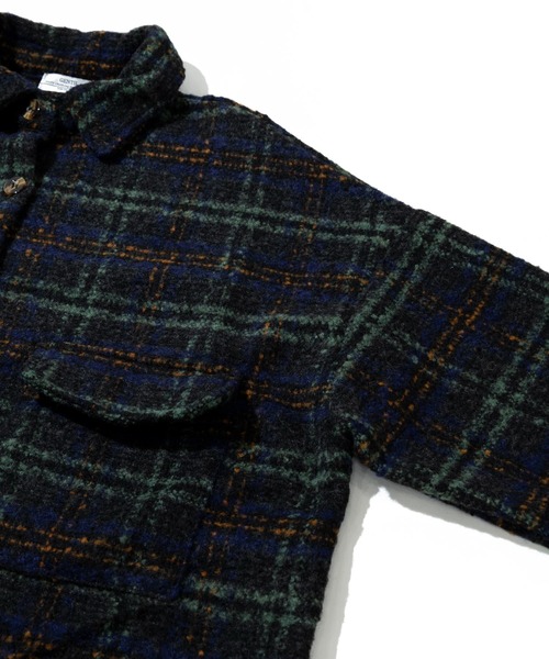 gentil様 GENTIL/ジャンティー チェックツイード ビッグシャツ（ブルゾン