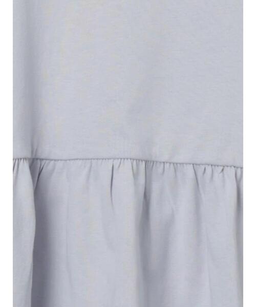 Samansa Mos2 Lagom（サマンサモスモスラーゴム）の「リボンアップリケロンT（Tシャツ/カットソー・キッズ・サックスブルー/オフホワイト・100/110/120/95/130）」の8枚目の写真