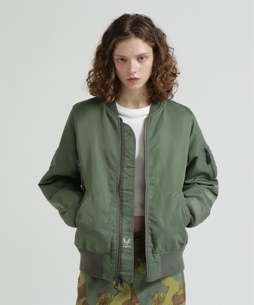 アビレックスAVIREX MA-1 FLYINGTIGERSジャケットグリーンM 直営店限定》WASHED MA-1 FLYING TIGERS（MA-1）｜AVIREX
