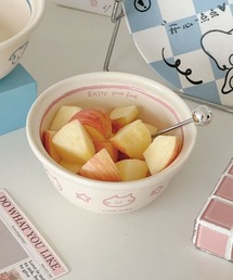 Made in I(メイドインアイ)のDoodle Animal Bowl(クッション/クッションカバー)