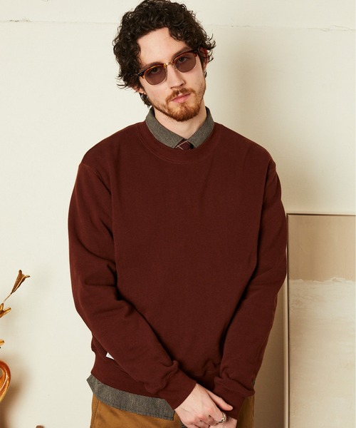Schott(ショット)の「Schott/ショット/BLANK CREW SWEAT/ブランク クルー スウェット(スウェット・メンズ・ブラック/グレー/ブラウン・M/L/XL)」の1枚目の写真