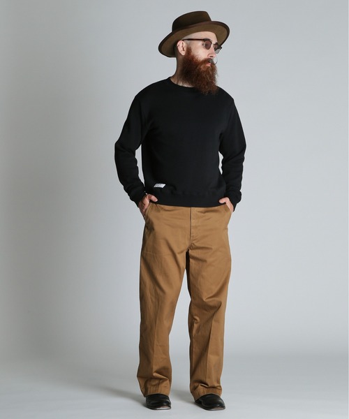 Schott(ショット)の「Schott/ショット/BLANK CREW SWEAT/ブランク クルー スウェット(スウェット・メンズ・ブラック/グレー/ブラウン・M/L/XL)」の14枚目の写真