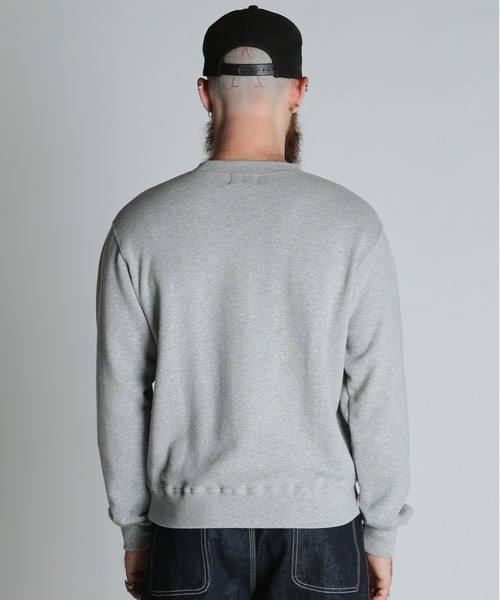Schott(ショット)の「Schott/ショット/BLANK CREW SWEAT/ブランク クルー スウェット(スウェット・メンズ・ブラック/グレー/ブラウン・M/L/XL)」の9枚目の写真