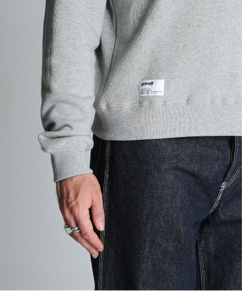 Schott(ショット)の「Schott/ショット/BLANK CREW SWEAT/ブランク クルー スウェット(スウェット・メンズ・ブラック/グレー/ブラウン・M/L/XL)」の12枚目の写真