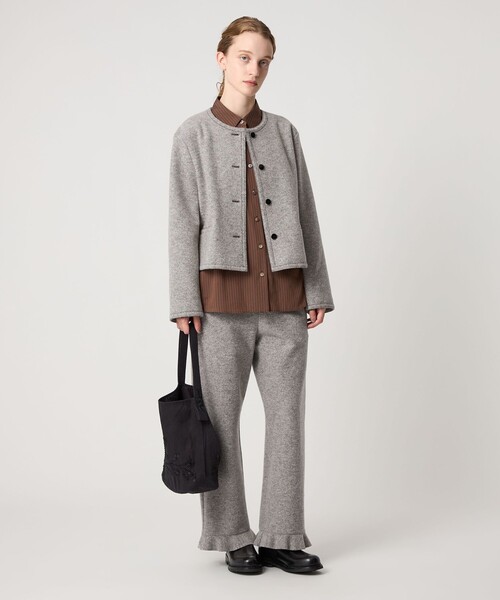 セール】＜Steven Alan＞ボア ノーカラー ジャケット（ノーカラー