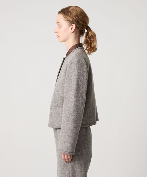Steven Alan（スティーブンアラン）の「＜Steven Alan＞ボア ノーカラー ジャケット（ノーカラージャケット・レディース・グレー系/ブラック・M/S）」の10枚目の写真