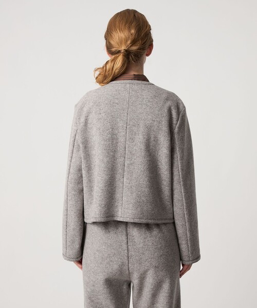 Steven Alan（スティーブンアラン）の「＜Steven Alan＞ボア ノーカラー ジャケット（ノーカラージャケット・レディース・グレー系/ブラック・M/S）」の11枚目の写真