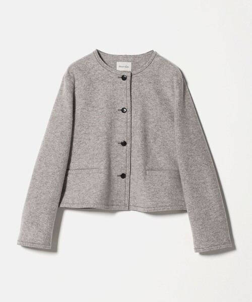 Steven Alan（スティーブンアラン）の「＜Steven Alan＞ボア ノーカラー ジャケット（ノーカラージャケット・レディース・グレー系/ブラック・M/S）」の12枚目の写真