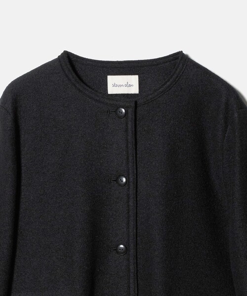 Steven Alan（スティーブンアラン）の「＜Steven Alan＞ボア ノーカラー ジャケット（ノーカラージャケット・レディース・グレー系/ブラック・M/S）」の21枚目の写真