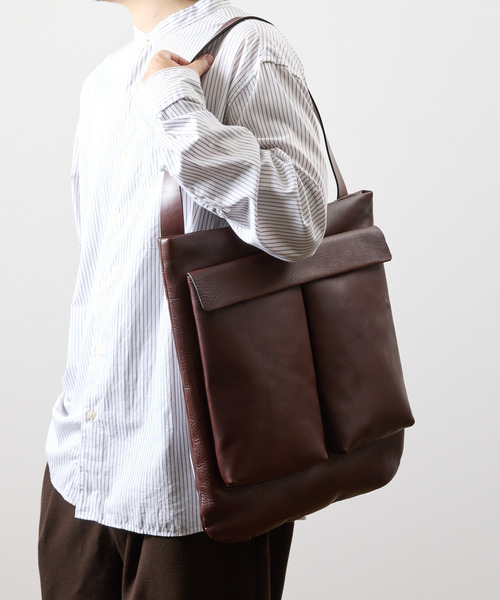 SLOW スロウ / cb -2way helmet bag- クロムステアレザーショルダー