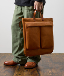 SLOW（スロウ）の「SLOW スロウ / cb -2way helmet bag- クロムステアレザーショルダーバッグ 牛革ヘルメットバッグ / 858S71R（トートバッグ）」